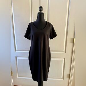 Calvin Klein Black Dress with Gold Zipper